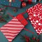 12 Pieces Christmas Drawstring Gift Bags Red and White Cotton Fabric Christmas Gift Bags with Drawstring 12 x 10 Inch Christmas Party Favor Bags for Christmas Party Supplies, 6 Designs